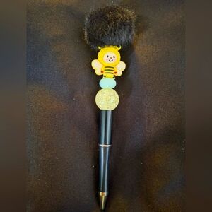 Cute Bee Design Pen with Black and Yellow Accents